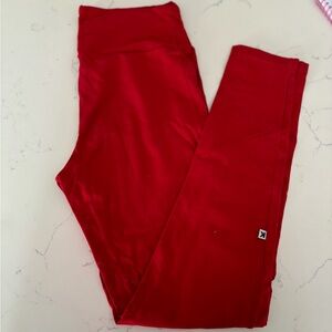 Bright red KICKEE leggings size small